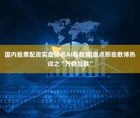 国内股票配资实盘排名AI看数博|盘点那些数博热词之“万物互联”